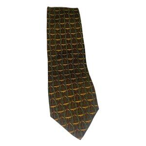 Brooks Brothers Makers 100% Silk Equestrian Stirrup Neck Tie Men's 3.5"